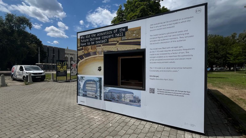 Akustický model koncertního sálu v Ostravě se přestěhoval Akustický model koncertního sálu v Ostravě se přestěhoval