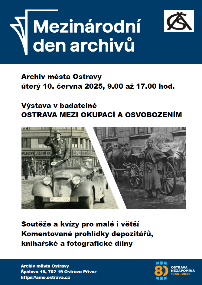 Archiv města Ostravy zve na Mezinárodní den archivů Archiv města Ostravy zve na Mezinárodní den archivů