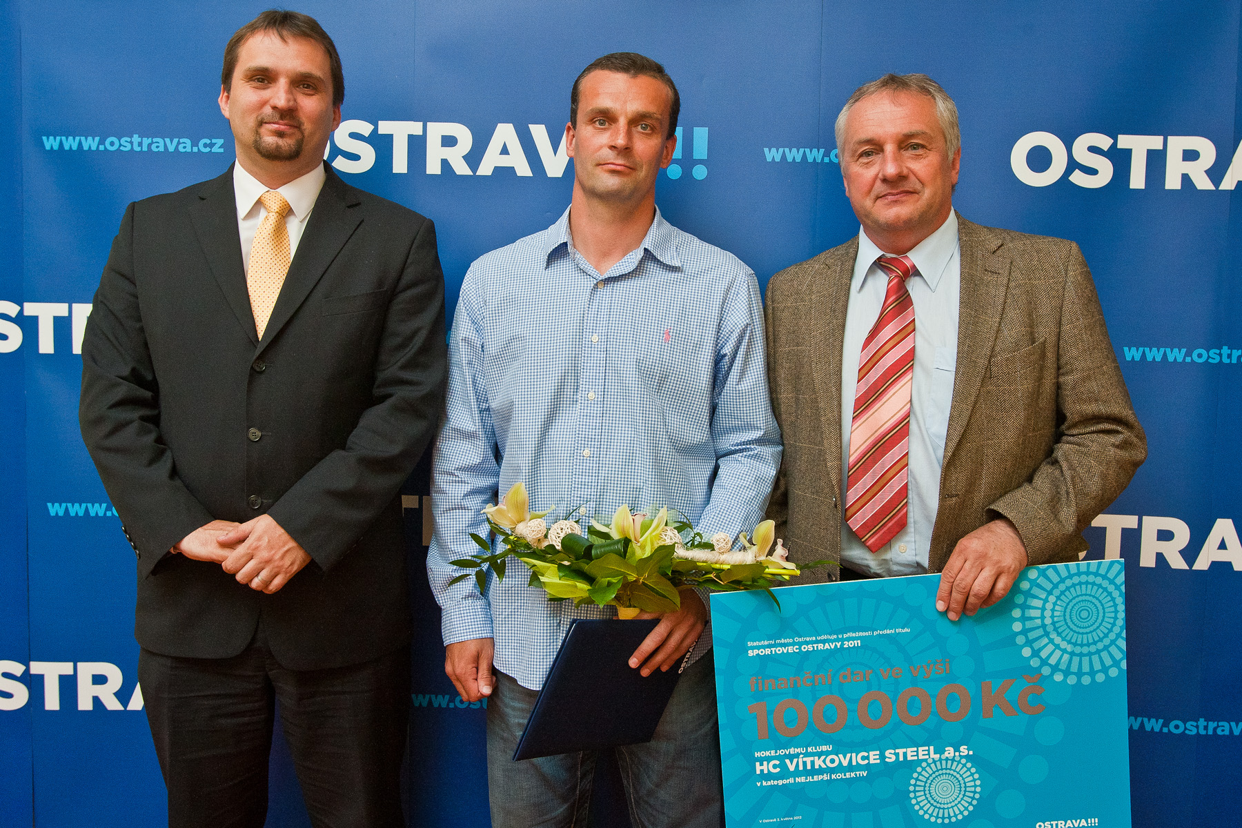 Kapitán a manažer Vítkovic J. Burger a P. Husička