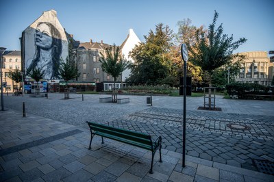 Nově zřízená autobusová linka bude zastavovat na pěší zóně v centru města. Foto: L. Kaboň