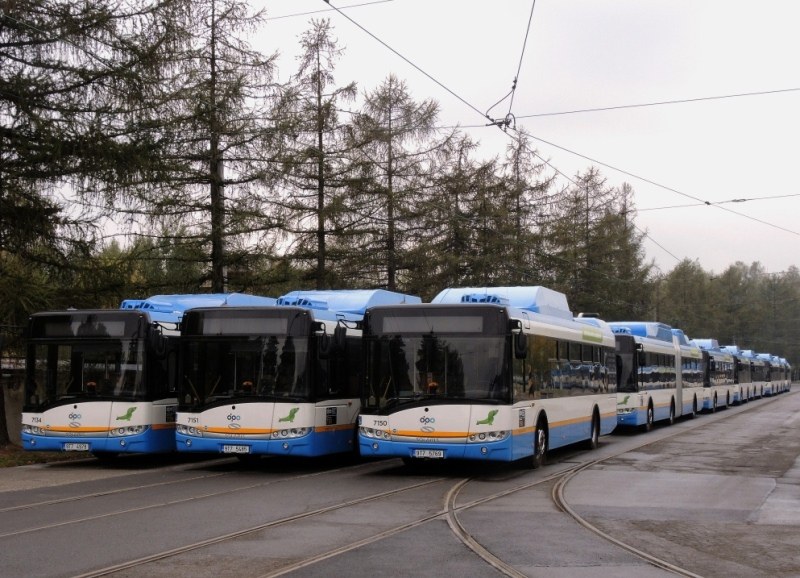 Autobusy na CNG a trolejbusová trať Autobusy na CNG a trolejbusová trať