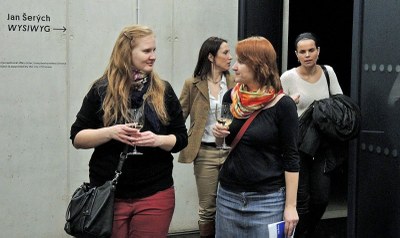 Na vernisáži výstavy v Galerii města Ostravy. Foto: J. Urban