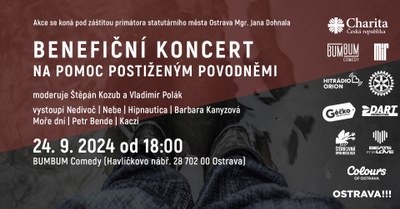 Grafický plakát k benefičnímu koncertu