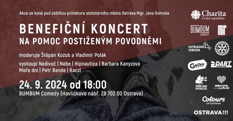Benefiční koncert spojuje hudbu a pomoc pro oběti povodní Benefiční koncert spojuje hudbu a pomoc pro oběti povodní