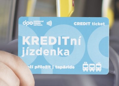 Nová kreditní jízdenka. Foto: archiv DPO