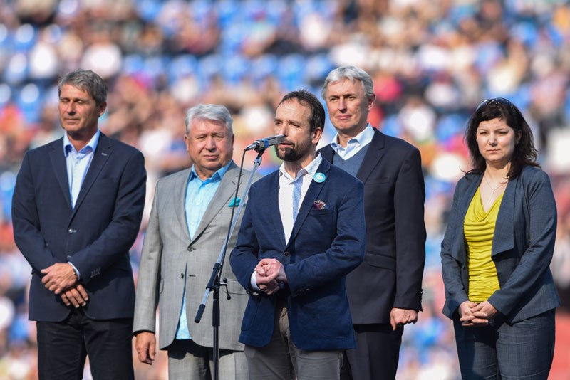 Primátor T. Macura při zahájení. Foto: L. Kaboň