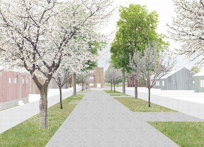 Vizualizace budoucího vzhledu Bedřišky. 