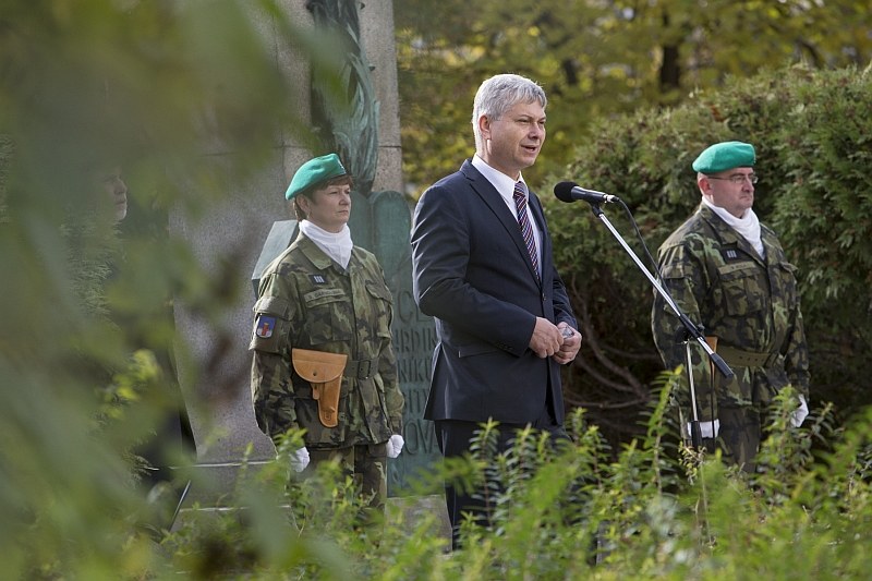 Primátor P. Kajnar při projevu