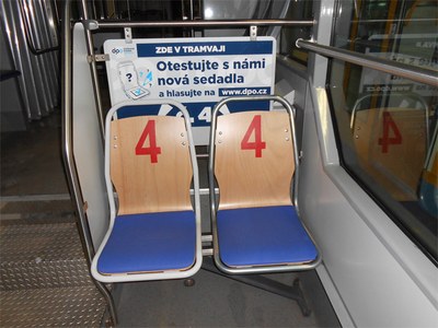 FOTO: Nejvíce hlasů získal tento typ sedadel. Snímek DP Ostrava.