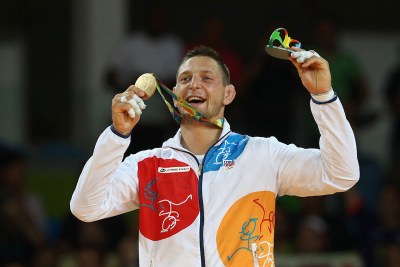 Lukáš Krpálek získal na OH v Riu jedinou zlatou medaili pro ČR. Foto: ČOV