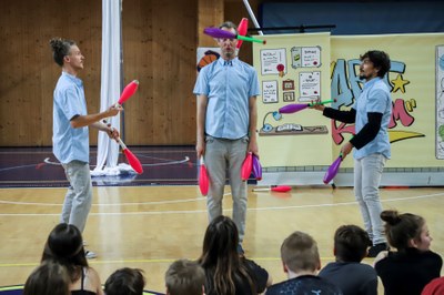 Cirkus trochu jinak v ZŠ Dvorského. Foto: Adolf Horsinka