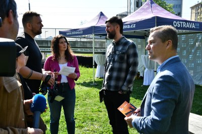 Zahájení akce se v Komenského sadech zúčastnil také náměstek primátora Aleš Boháč. Foto: MMO