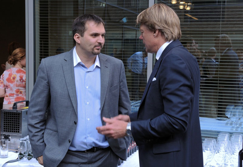 Nám. primátora M. Štěpánek s šéfem CTP R. Vosem.