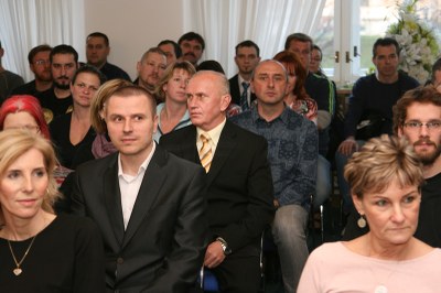 Čestní dárci krve v radniční obřadní síni. Foto: B. Krzyžanek