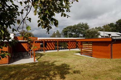 Exteriér nového domu pro klienty Čtyřlístku. Foto: Jiří Zerzoň.