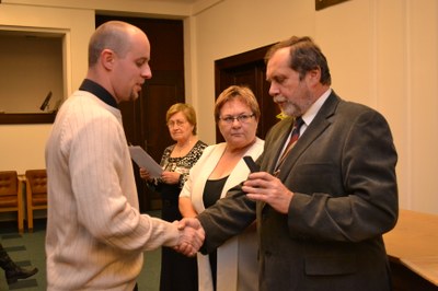 Oceněný dárce Ondřej Pracný