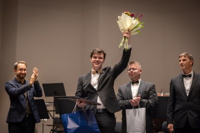 Dirigent vítězného orchestru František Křepela. Foto: JFO