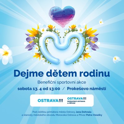Grafika ke sportovní benefici Dejme dětem rodinu