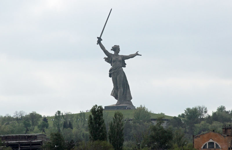 Mamajevská mohyla – symbol Volgogradu.