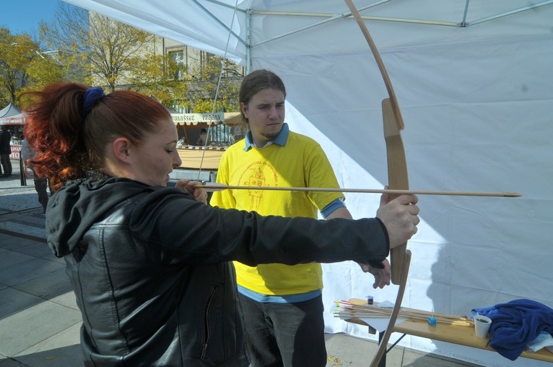 Někteří si vyzkoušeli i lukostřelbu.