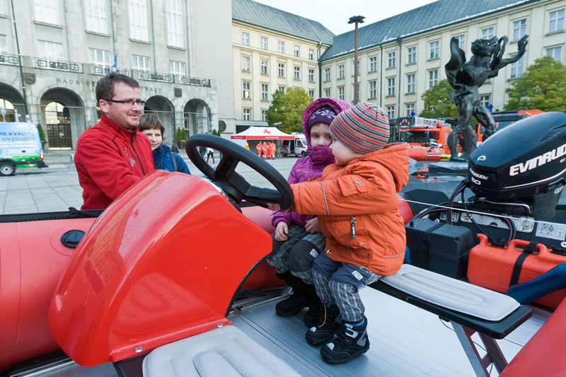 Technika záchranných složek byla atrakcí na náměstí