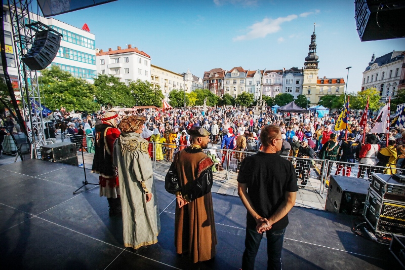 Ostravané slavili jubileum města na Masarykově náměstí.