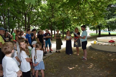 V parku Čs. letců vznikla tzv. venkovní třída. Foto: Hana Oborilová