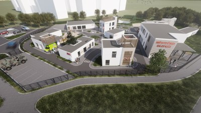 Vizualizace budoucí podoby Městečka bezpečí. Zdroj: MSK