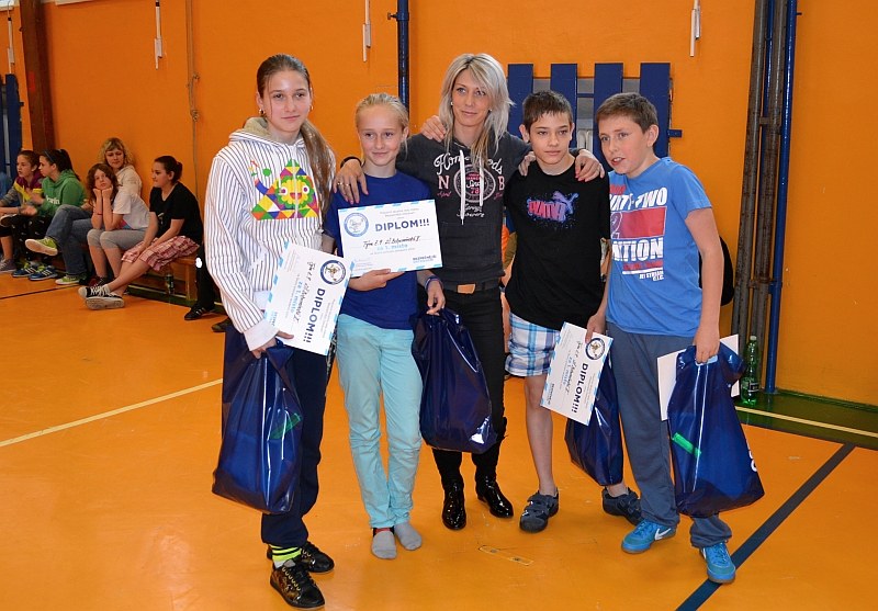 Vítězný tým ZŠ Bohumínská.