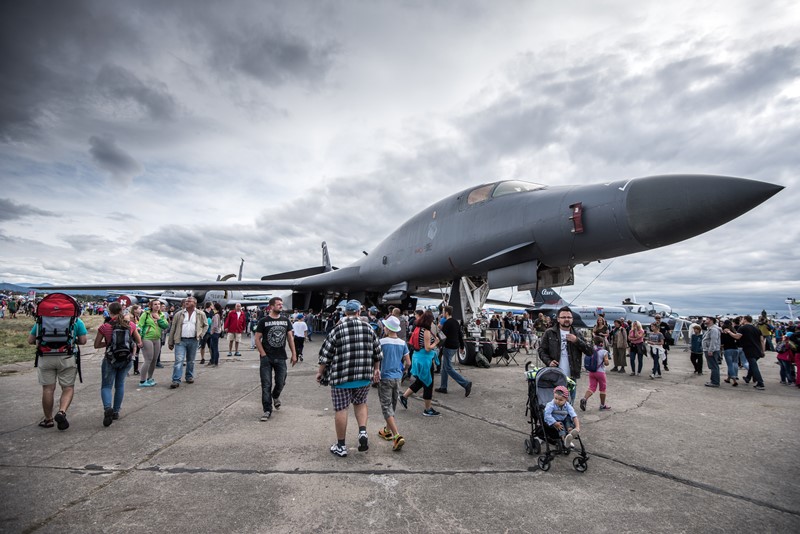 Dnům NATO vládla letecká technika. Strategický bombardér B-1B Lancer.