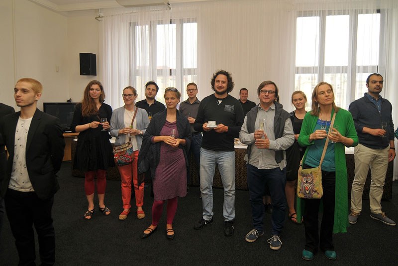 Přijetí hostů v Nové radnici.