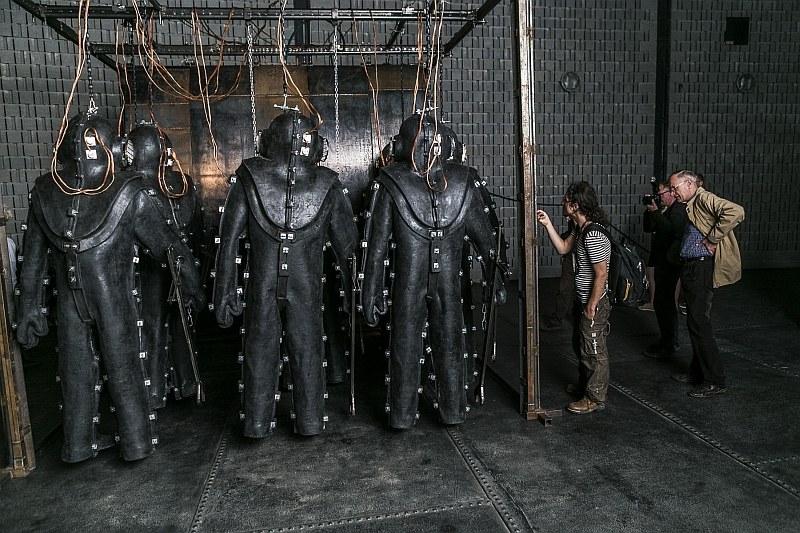 Z výstavy tematicky věnované ponorce Kursk.