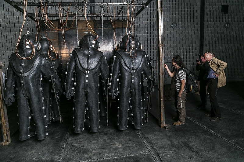 Z výstavy tematicky věnované ponorce Kursk.