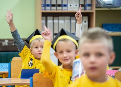 Prvňáčci z Ostravy-Michálkovic. Foto:Lukáš Kaboň