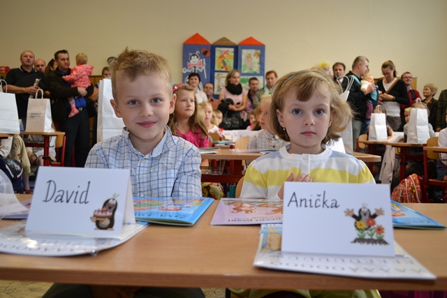 Prvňáčci ze ZŠ Matiční.
