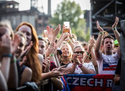 Dolní oblast Vítkovice se těší oblibě také jako místo konání hudebních festivalů a akcí pro veřejnost. Foto: Jiří Zerzoň