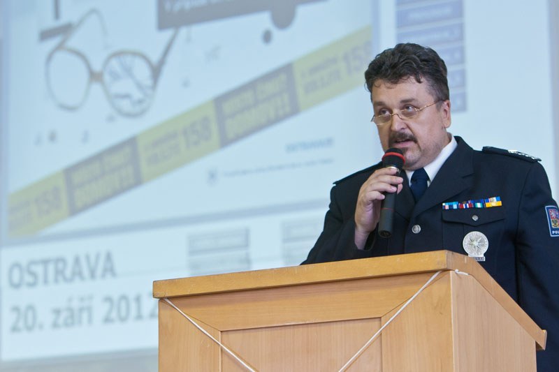 Ředitel MŘ PČR Ostrava R. Dočekal