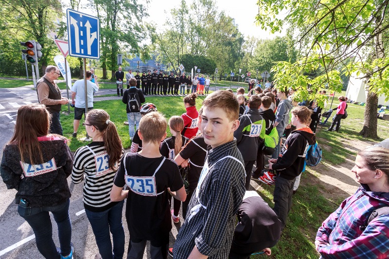 Nástup zúčastněných družstev.