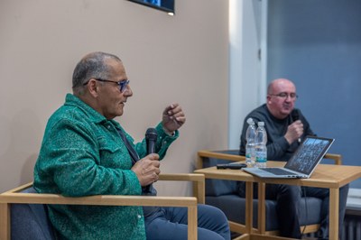 Tomáš Šiřina a Roman Popek vzpomínají. Foto: Jiří Zerzoň