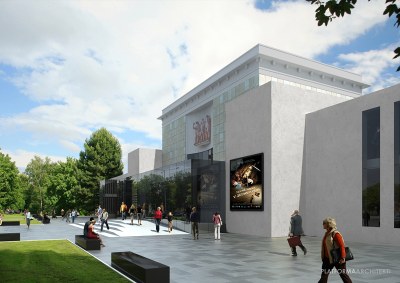 Vizualizace DK Poklad podle projektu architekta Davida Průši.