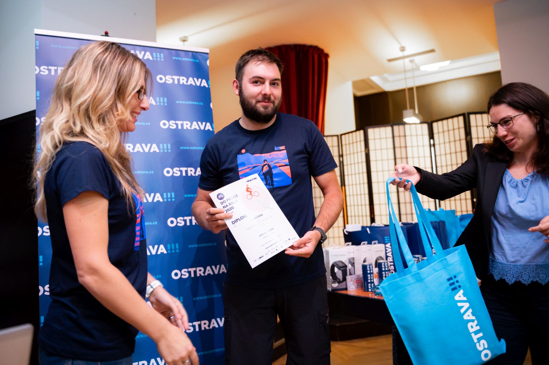 Účastníkům přišla osobně poblahopřát náměstkyně primátora Kateřina Šebestová.