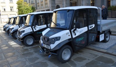 První elektrická nákladní auta poslouží v městských obvodech. Foto: René Stejskal.