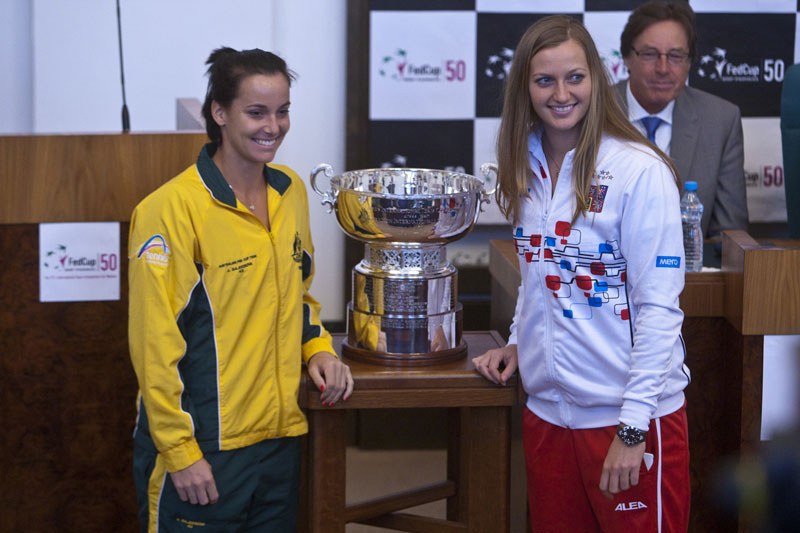 Fed Cup s Austrálií zahájí utkání Kvitové proti Gajdošové Fed Cup s Austrálií zahájí utkání Kvitové proti Gajdošové