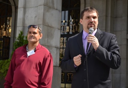 Náměstek primátora Martin Štěpánek hovořil o projektu Sociální inkluze.