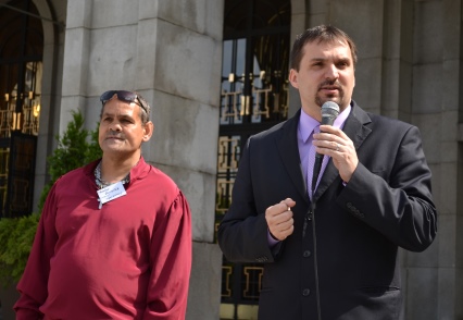 Náměstek primátora Martin Štěpánek hovořil o projektu Sociální inkluze.