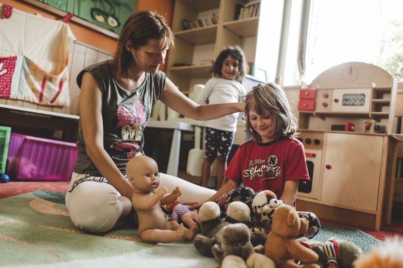 V azylovém domě pro matky s dětmi. Foto: MMO