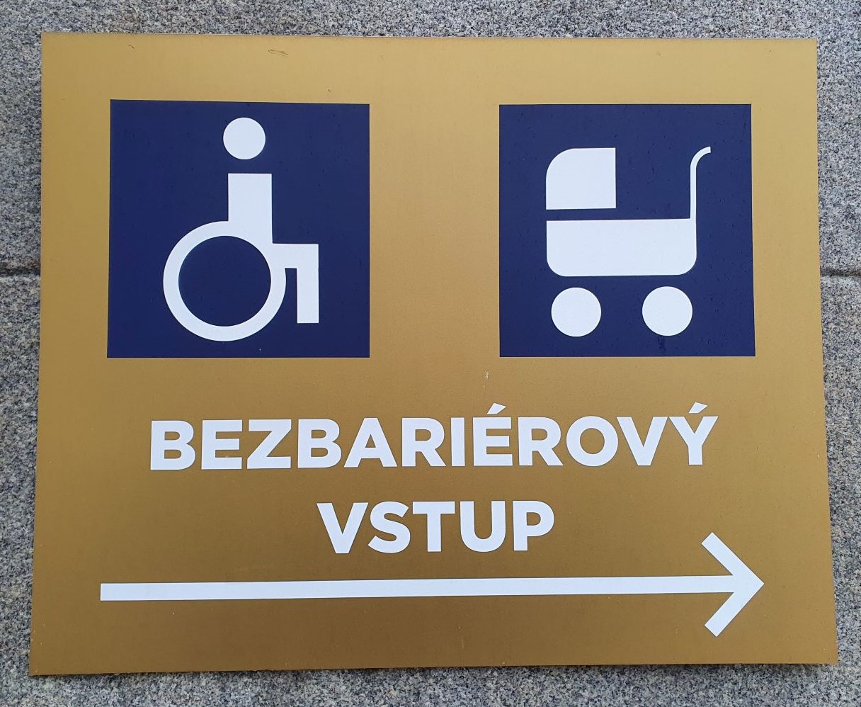 Označení bezbarierového přístupu. Ilustrační foto. Autor: MMO