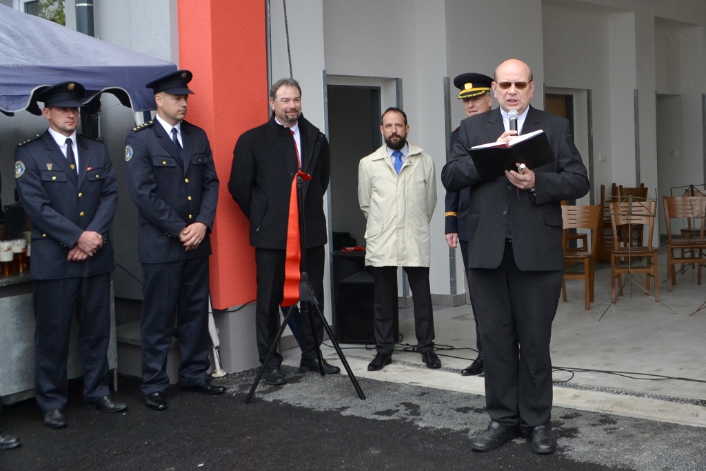 Na slavnosti promluvil i farář Libor Botek. 