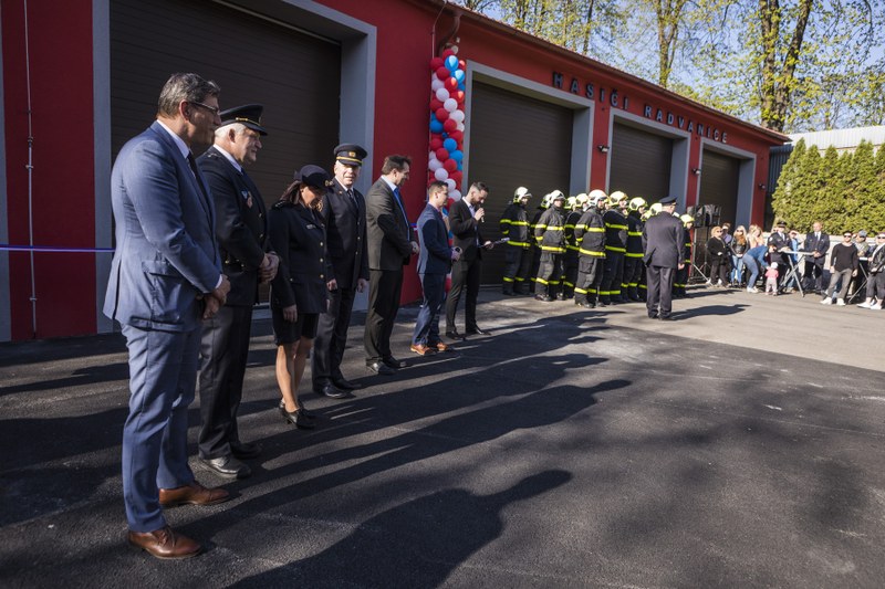 Slavnostní otevření přístavby zbrojnice.