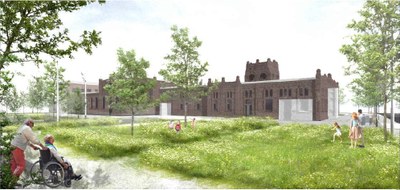 Veřejný prostor u Městských jatek. Zdroj: KWK PROMES